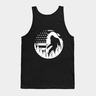 Bigfoot American Flag Sasquatch USA Tank Top